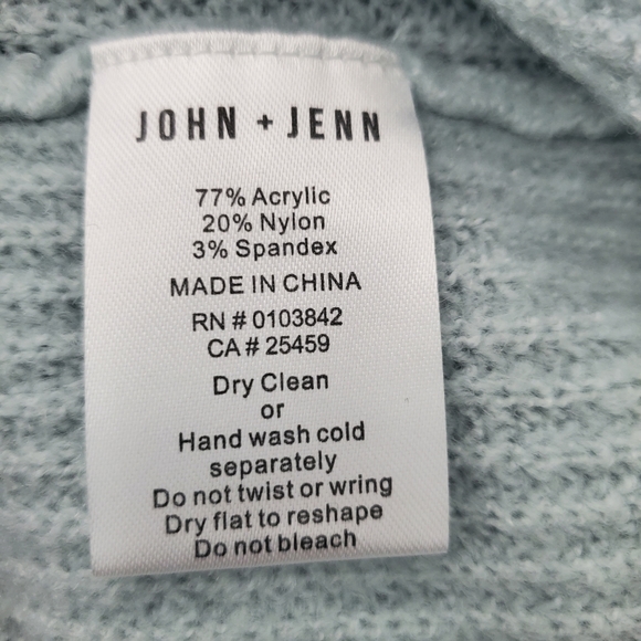 NWT John & Jenn Blue Mock Neck Sweater - Picture 5 of 5